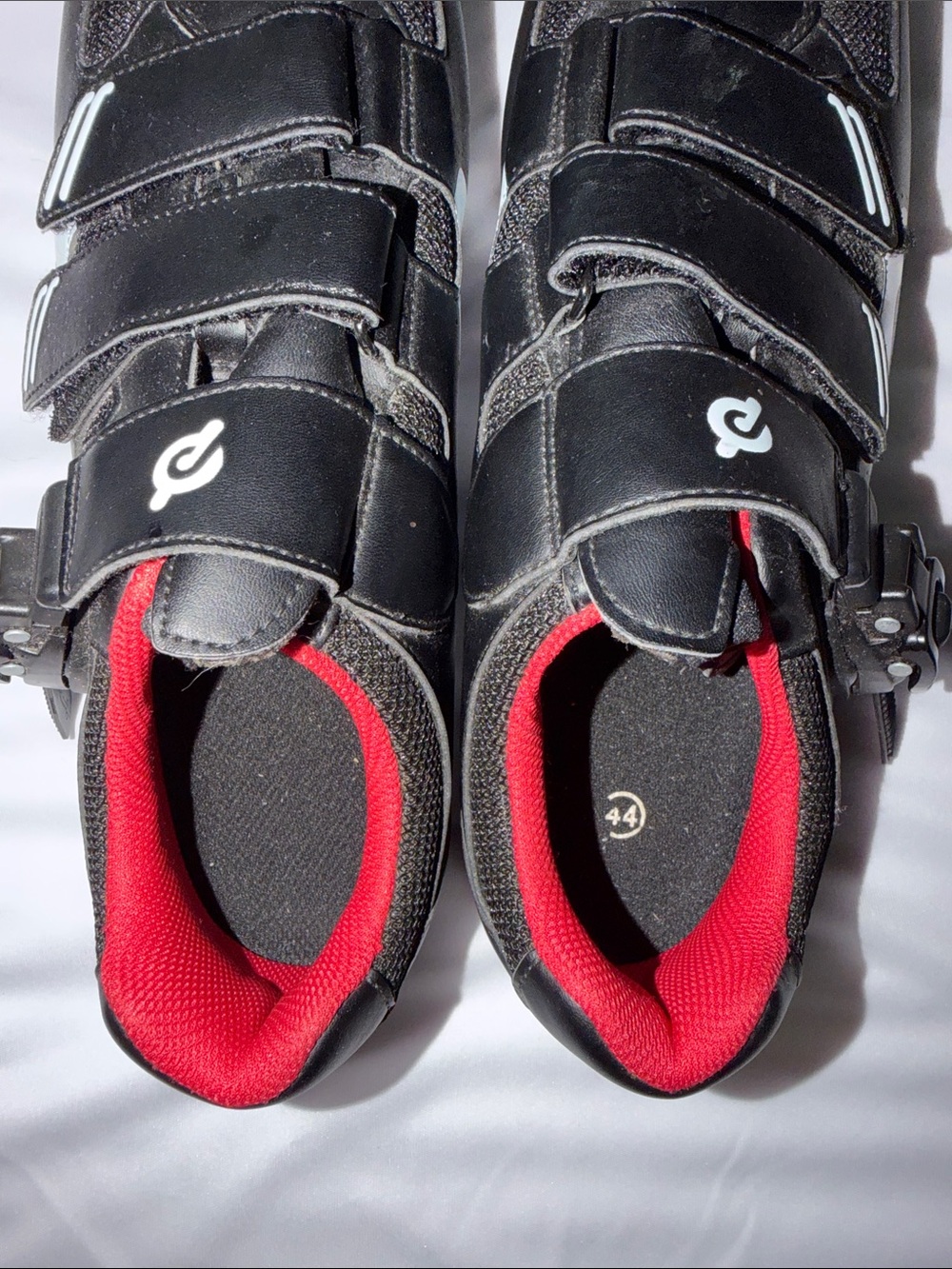 Peloton Black Cycling Shoes with Red Lining - Picture 7 of 10